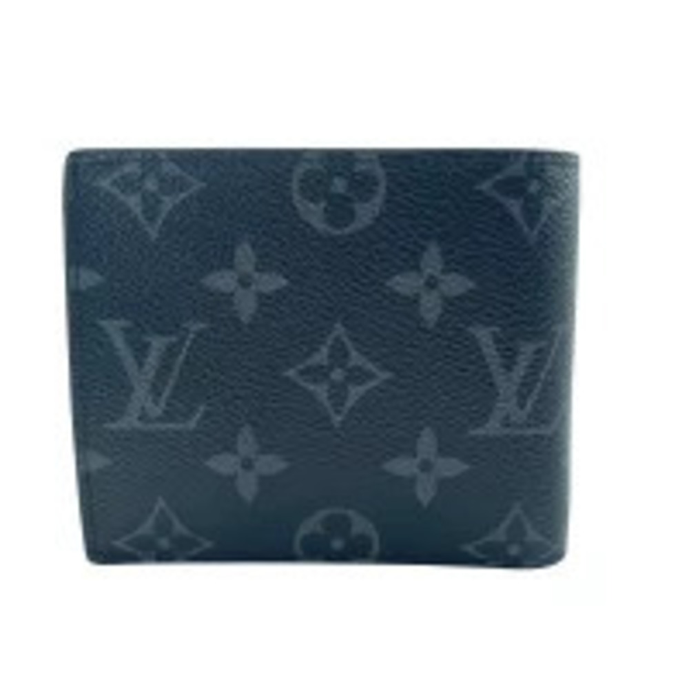 LOUIS VUITTON Portefeuille Marco NM Monogram Eclipse Black Canvas Black Wallet - Picture 2 of 7
